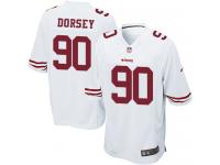 Men Nike NFL San Francisco 49ers #90 Glenn Dorsey Road White Game Jersey