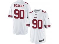 Men Nike NFL San Francisco 49ers #90 Glenn Dorsey Road White Limited Jersey