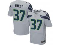 Men Nike NFL Seattle Seahawks #37 Dion Bailey Authentic Elite Grey Jersey