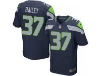 Men Nike NFL Seattle Seahawks #37 Dion Bailey Authentic Elite Home Navy Blue Jersey