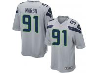 Men Nike NFL Seattle Seahawks #91 Cassius Marsh Grey Game Jersey