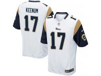 Men Nike NFL St. Louis Rams #17 Case Keenum Road White Game Jersey