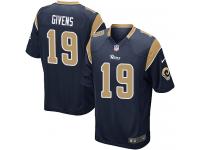 Men Nike NFL St. Louis Rams #19 Chris Givens Home Navy Blue Game Jersey