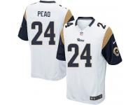 Men Nike NFL St. Louis Rams #24 Isaiah Pead Road White Game Jersey