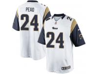 Men Nike NFL St. Louis Rams #24 Isaiah Pead Road White Limited Jersey