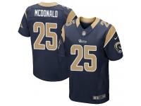 Men Nike NFL St. Louis Rams #25 T.J. McDonald Authentic Elite Home Navy Blue Jersey