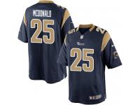 Men Nike NFL St. Louis Rams #25 T.J. McDonald Home Navy Blue Limited Jersey