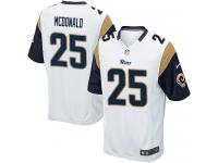 Men Nike NFL St. Louis Rams #25 T.J. McDonald Road White Game Jersey