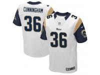 Men Nike NFL St. Louis Rams #36 Benny Cunningham Authentic Elite Road White Jersey