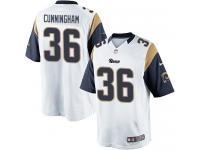 Men Nike NFL St. Louis Rams #36 Benny Cunningham Road White Limited Jersey