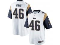 Men Nike NFL St. Louis Rams #46 Cory Harkey Road White Limited Jersey