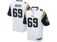 Men Nike NFL St. Louis Rams #69 Davin Joseph Road White Game Jersey