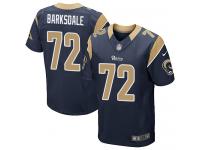 Men Nike NFL St. Louis Rams #72 Joe Barksdale Authentic Elite Home Navy Blue Jersey