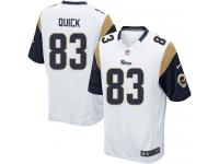 Men Nike NFL St. Louis Rams #83 Brian Quick Road White Game Jersey