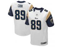 Men Nike NFL St. Louis Rams #89 Jared Cook Authentic Elite Road White Jersey