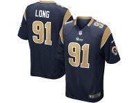 Men Nike NFL St. Louis Rams #91 Chris Long Home Navy Blue Game Jersey