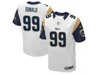 Men Nike NFL St. Louis Rams #99 Aaron Donald Authentic Elite Road White Jersey