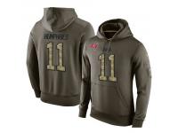 Men Nike NFL Tampa Bay Buccaneers #11 Adam Humphries Olive Salute To Service KO Performance Hoodie