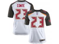 Men Nike NFL Tampa Bay Buccaneers #23 Chris Conte Authentic Elite Road White Jersey
