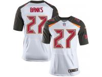 Men Nike NFL Tampa Bay Buccaneers #27 Johnthan Banks Authentic Elite Road White Jersey