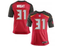 Men Nike NFL Tampa Bay Buccaneers #31 Major Wright Authentic Elite Home Red Jersey