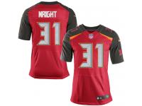 Men Nike NFL Tampa Bay Buccaneers #31 Major Wright Authentic Elite Home Red Jersey