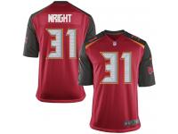 Men Nike NFL Tampa Bay Buccaneers #31 Major Wright Home Red Game Jersey
