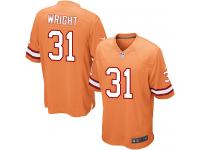 Men Nike NFL Tampa Bay Buccaneers #31 Major Wright Orange Limited Jersey