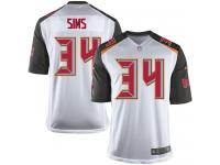 Men Nike NFL Tampa Bay Buccaneers #34 Charles Sims Road White Game Jersey