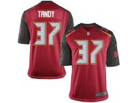 Men Nike NFL Tampa Bay Buccaneers #37 Keith Tandy Home Red Game Jersey