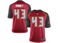 Men Nike NFL Tampa Bay Buccaneers #43 Ahmad Black Home Red Game Jersey