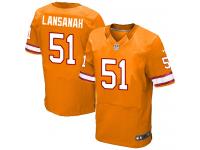 Men Nike NFL Tampa Bay Buccaneers #51 Danny Lansanah Authentic Elite Orange Jersey