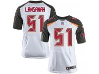 Men Nike NFL Tampa Bay Buccaneers #51 Danny Lansanah Authentic Elite Road White Jersey