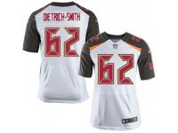 Men Nike NFL Tampa Bay Buccaneers #62 Evan DietrichSmith Authentic Elite Road White Jersey