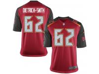 Men Nike NFL Tampa Bay Buccaneers #62 Evan DietrichSmith Home Red Game Jersey