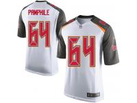 Men Nike NFL Tampa Bay Buccaneers #64 Kevin Pamphile Road White Limited Jersey