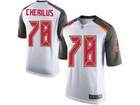 Men Nike NFL Tampa Bay Buccaneers #78 Gosder Cherilus Road White Game Jersey