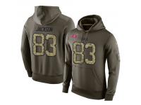 Men Nike NFL Tampa Bay Buccaneers #83 Vincent Jackson Olive Salute To Service KO Performance Hoodie