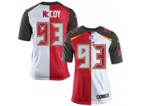 Men Nike NFL Tampa Bay Buccaneers #93 Gerald McCoy Authentic Elite TeamRoad Two Tone Jersey