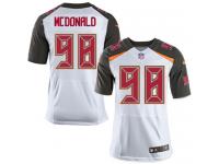 Men Nike NFL Tampa Bay Buccaneers #98 Clinton McDonald Authentic Elite Road White Jersey