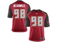 Men Nike NFL Tampa Bay Buccaneers #98 Clinton McDonald Home Red Game Jersey