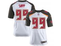 Men Nike NFL Tampa Bay Buccaneers #99 Warren Sapp Authentic Elite Road White Jersey