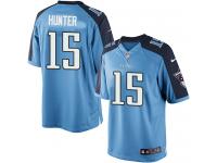 Men Nike NFL Tennessee Titans #15 Justin Hunter Home Light Blue Limited Jersey