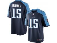 Men Nike NFL Tennessee Titans #15 Justin Hunter Navy Blue Limited Jersey