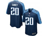 Men Nike NFL Tennessee Titans #20 Bishop Sankey Navy Blue Game Jersey
