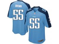Men Nike NFL Tennessee Titans #55 Zach Brown Home Light Blue Game Jersey