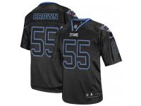 Men Nike NFL Tennessee Titans #55 Zach Brown Lights Out Black Limited Jersey