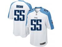 Men Nike NFL Tennessee Titans #55 Zach Brown Road White Game Jersey
