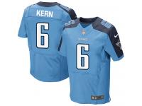 Men Nike NFL Tennessee Titans #6 Brett Kern Authentic Elite Home Light Blue Jersey