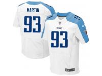 Men Nike NFL Tennessee Titans #93 Mike Martin Authentic Elite Road White Jersey